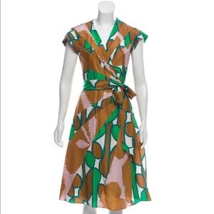 NWOT Diane Von Furstenberg Gonesa Silk Wrap Dress